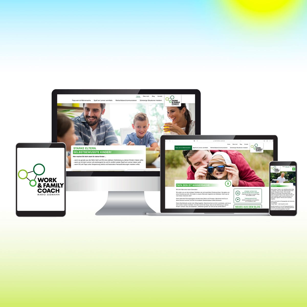 Successive Marketing Referenz: Work & Family Coach - Website